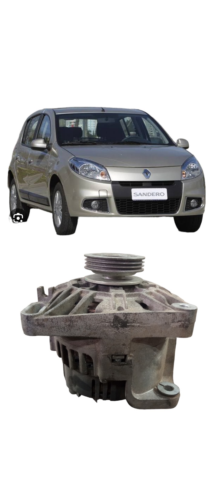Alternador 1.0 16v Renault Clio Logan Sandero 2008 A 2016