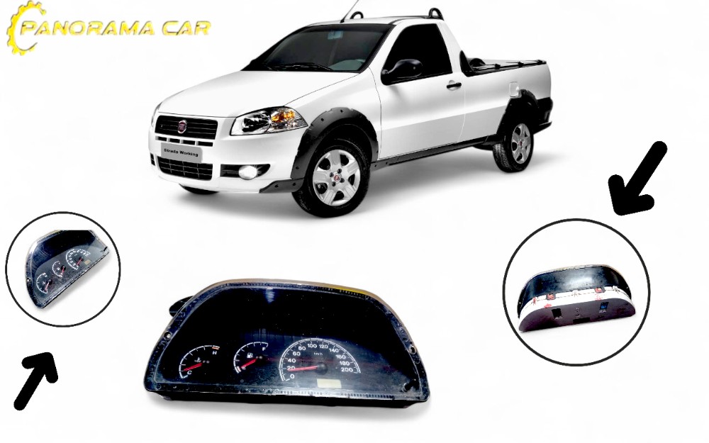 Painel Instrumento Fiat Strada 2012 Cinza-escuro