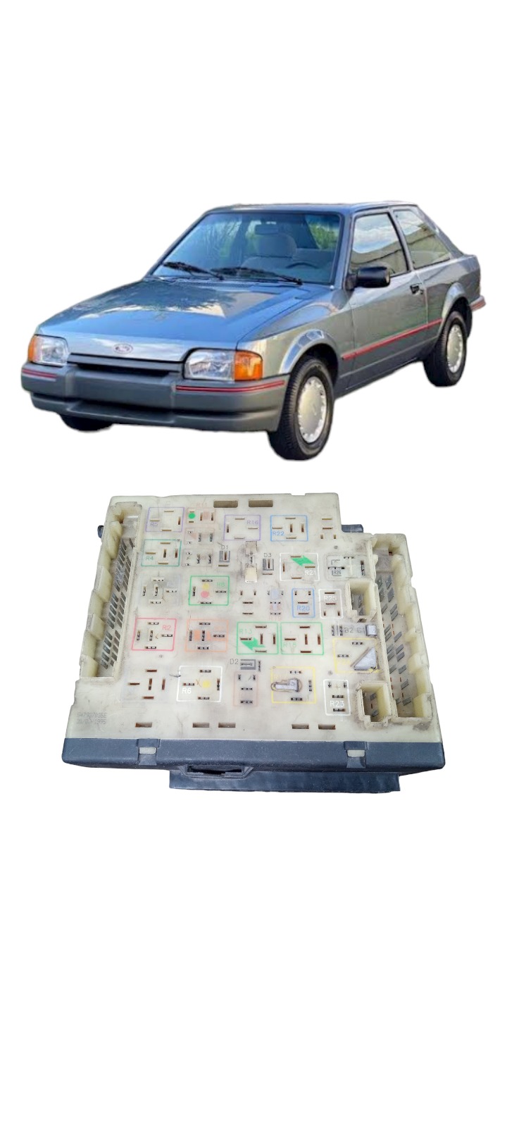 Caixa Fusível Ford Escort 1995 Original 547937035e