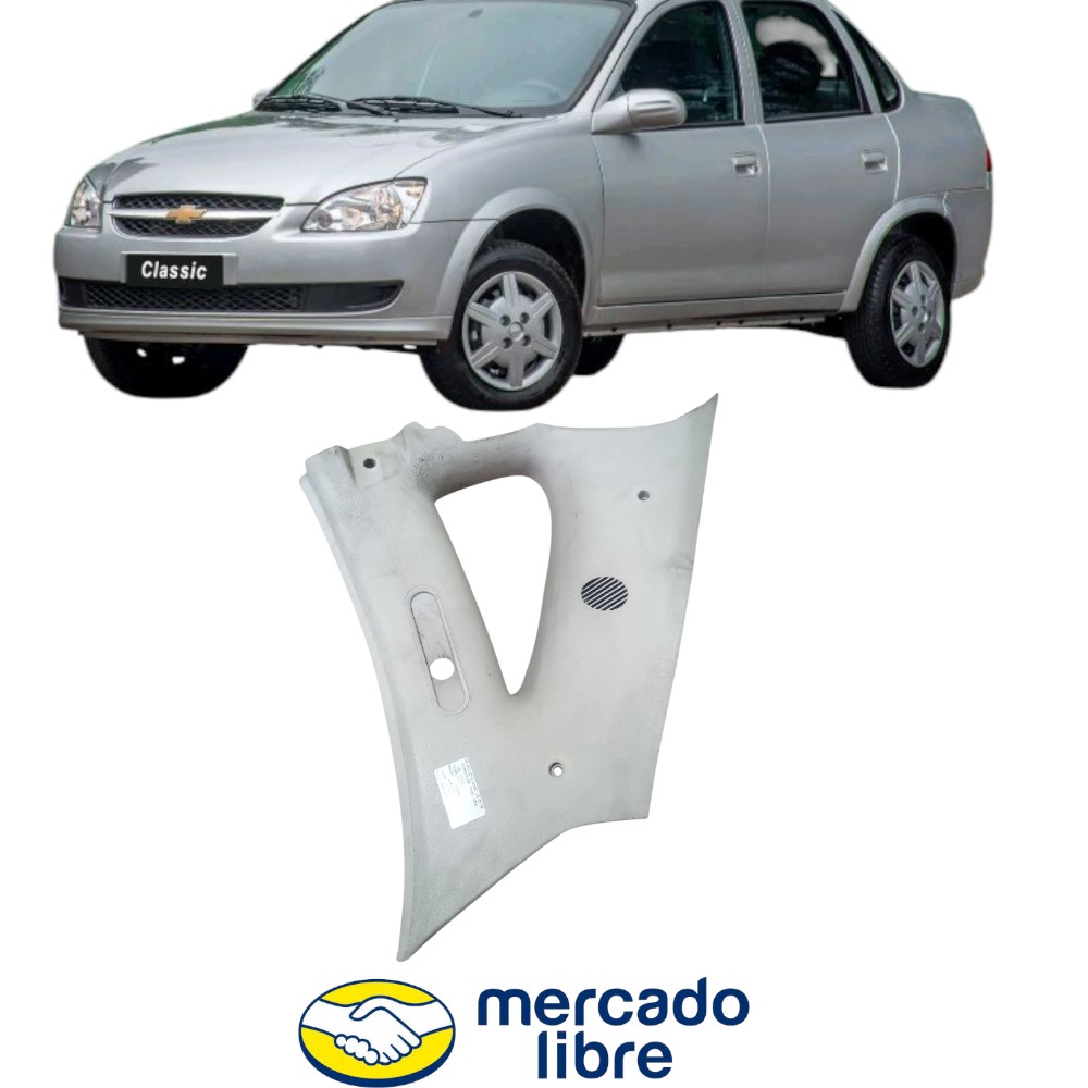 Acabamento moldura esquerdo traseir corsa classic 2008 a 2016
