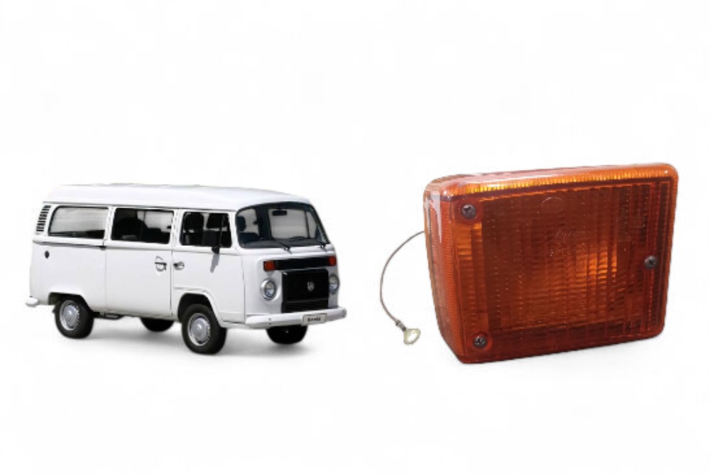 Lente Seta Pisca Direito Vw Kombi 2008-2012 Original Laranja