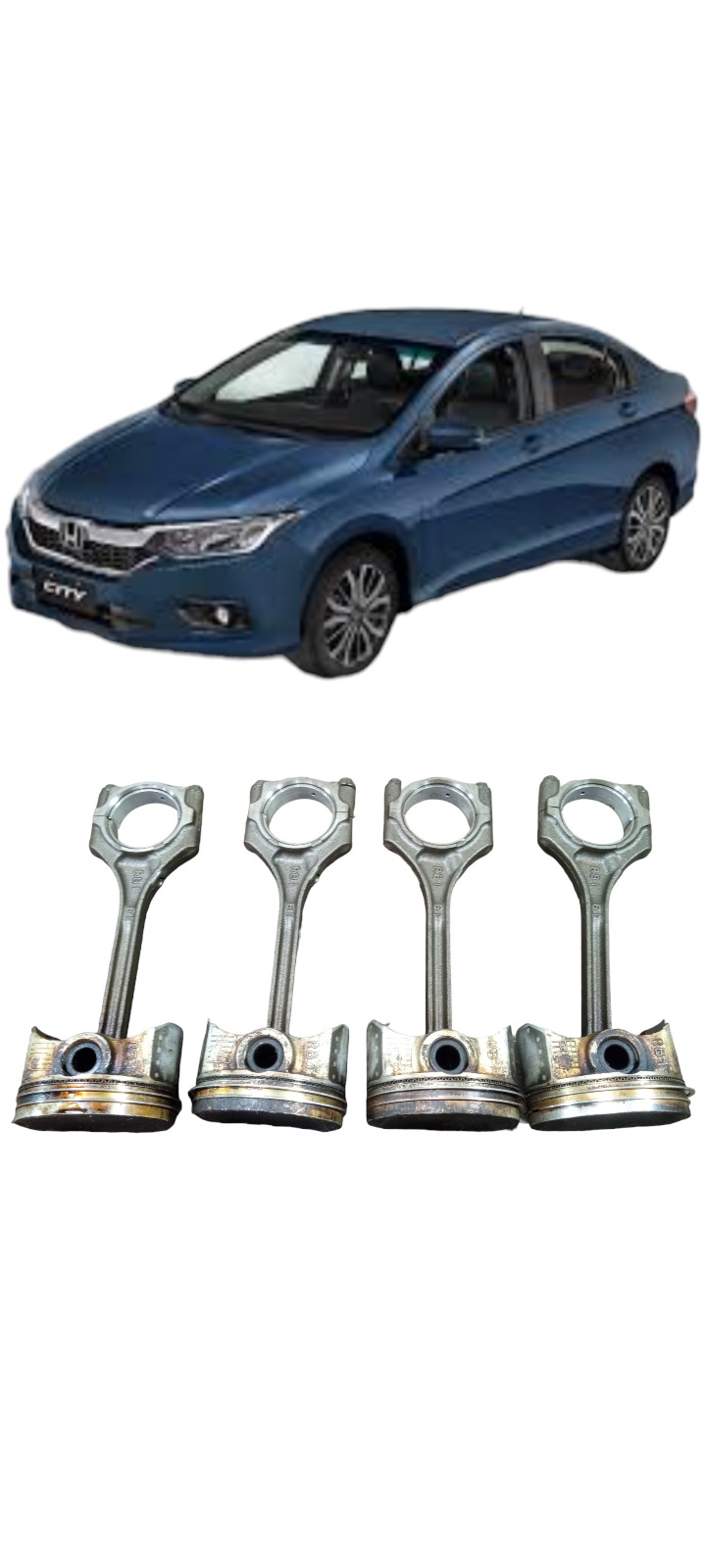 Jogo Pistao Honda City 1.5 16v 2015 A 2019 Flex