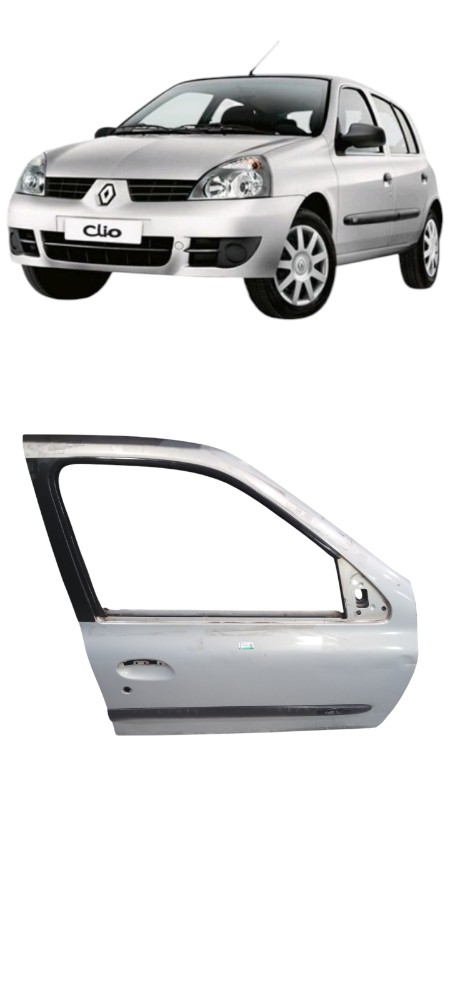 Porta Dianteira Direita Renault Clio 2008 A 2012 Original  Dianteira Direito Cinza