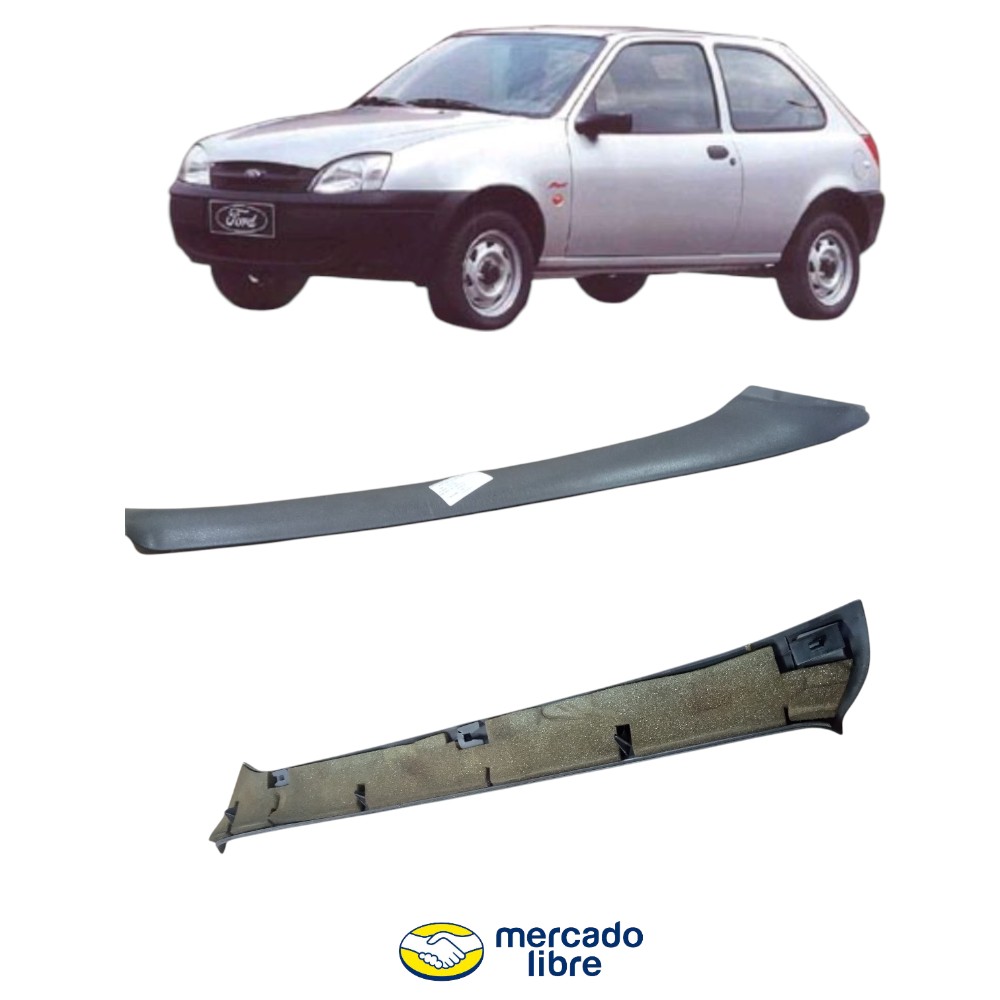 Acabamento Coluna Para Brisa Direito Ford Fiesta 1996 A 2001