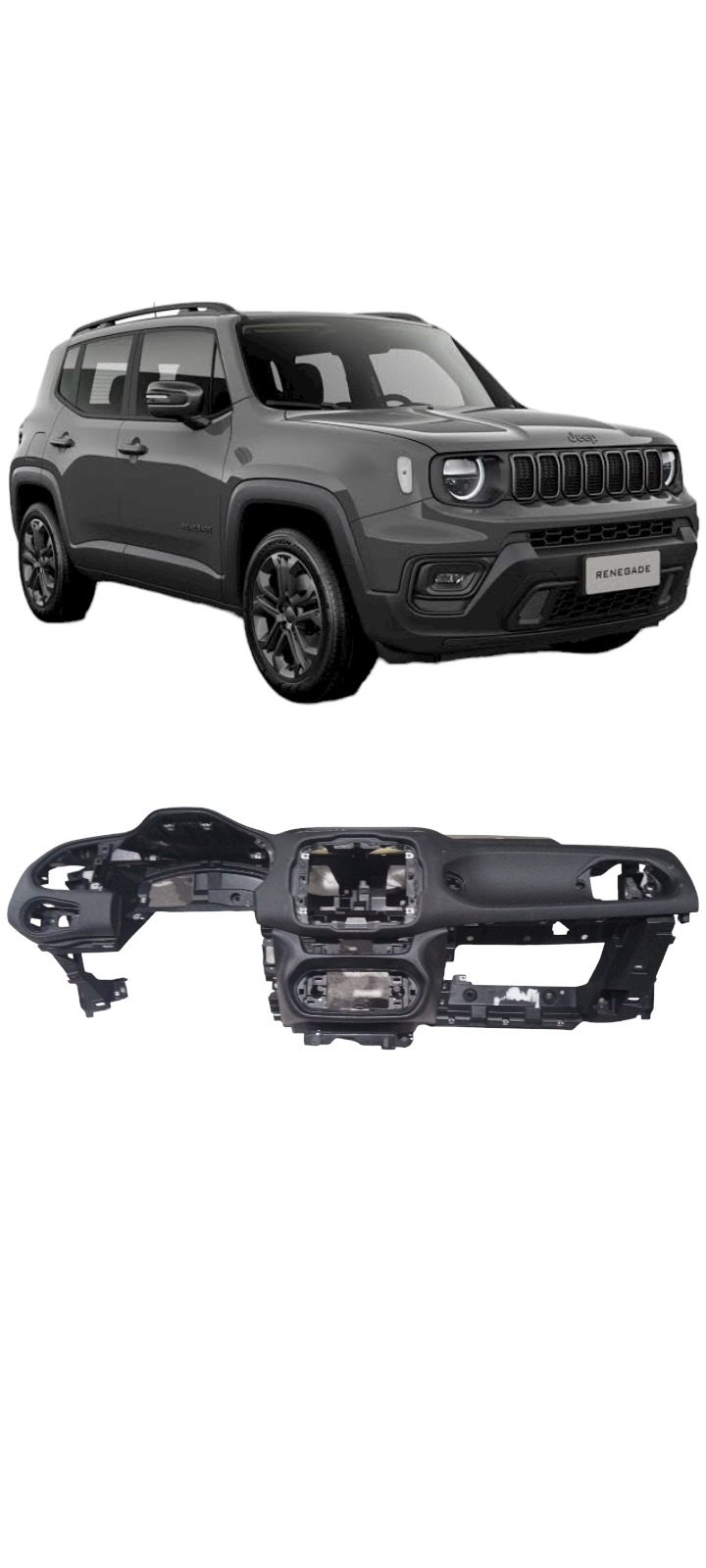 Capa Painel Tabelier Jeep Renegade 2016 Para Reformar Preto
