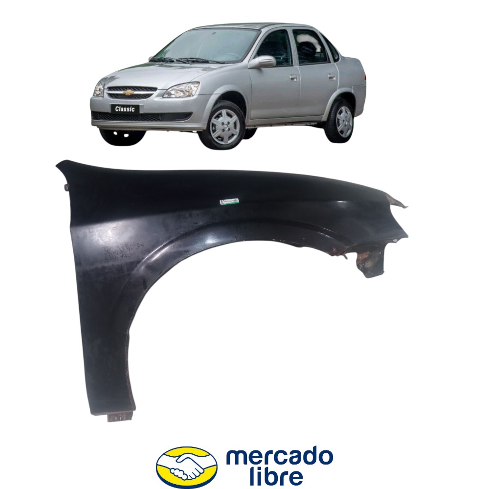 Paralama Dianteiro Esquerdo Corsa Classic 95 A 2010 Detalhe