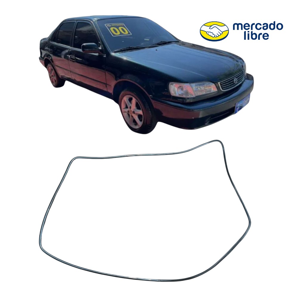Friso Borracha Acabamento Vigia Toyota Corolla 98 99 00 01