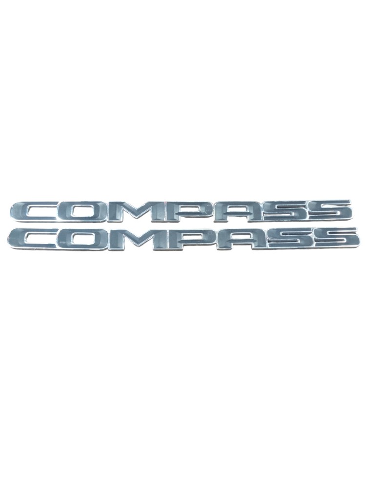 Par Emblema Porta Jeep Compass 1.3 2022 Original  Prata