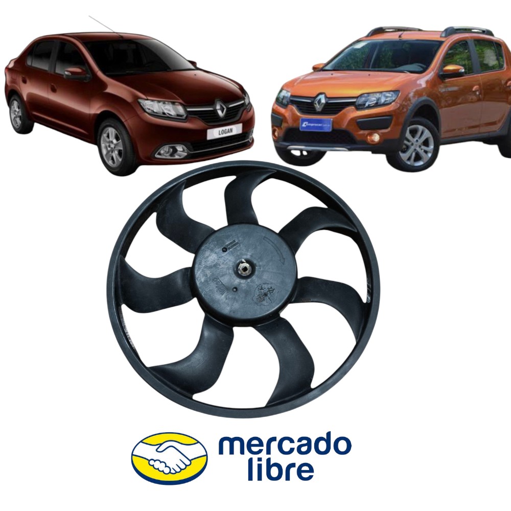Ventoinha Hélice Radiador Renault Logan Sandero 2014 A 2016