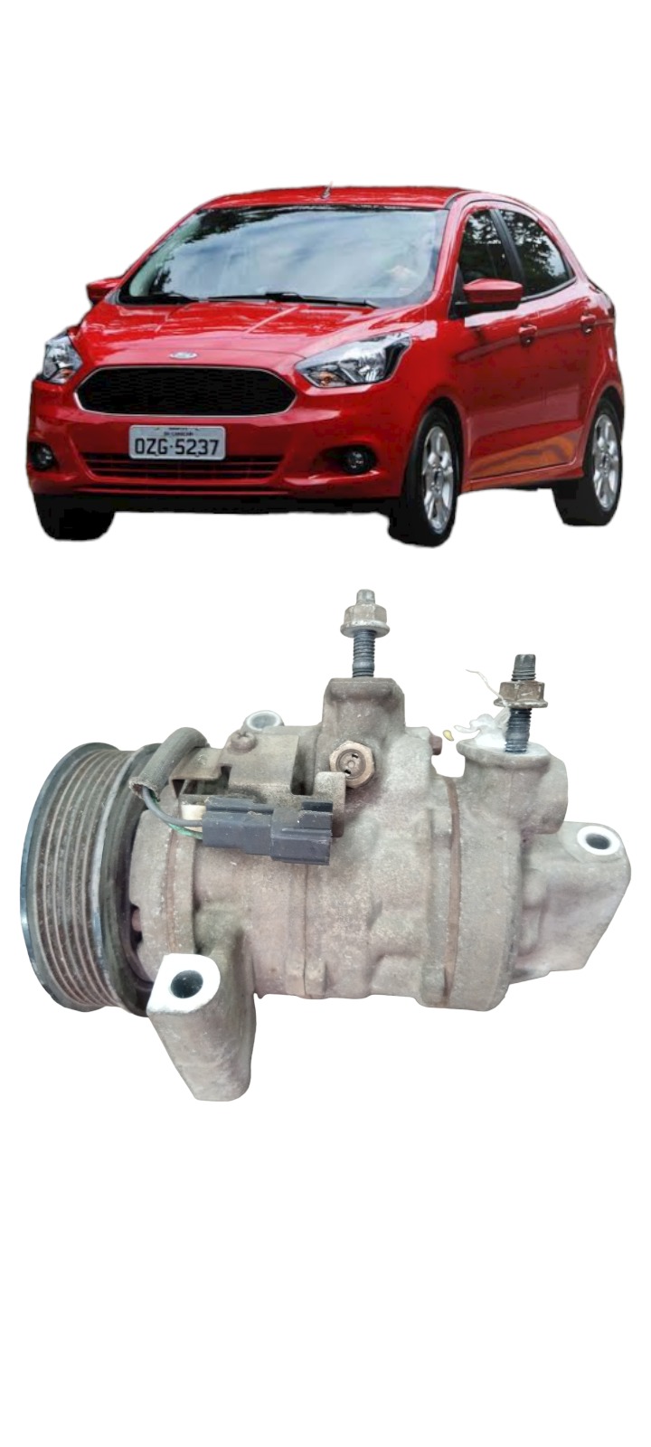 Compressor Ar Condicionado 1.0 3cc Ford Ka 2014 A 2021