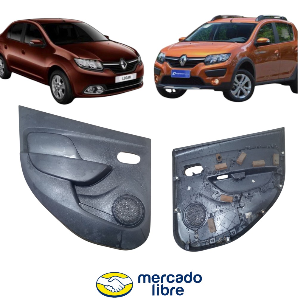 Forro Porta Traseiro Esq Renault Sandero Logan 2015 Ao 2020