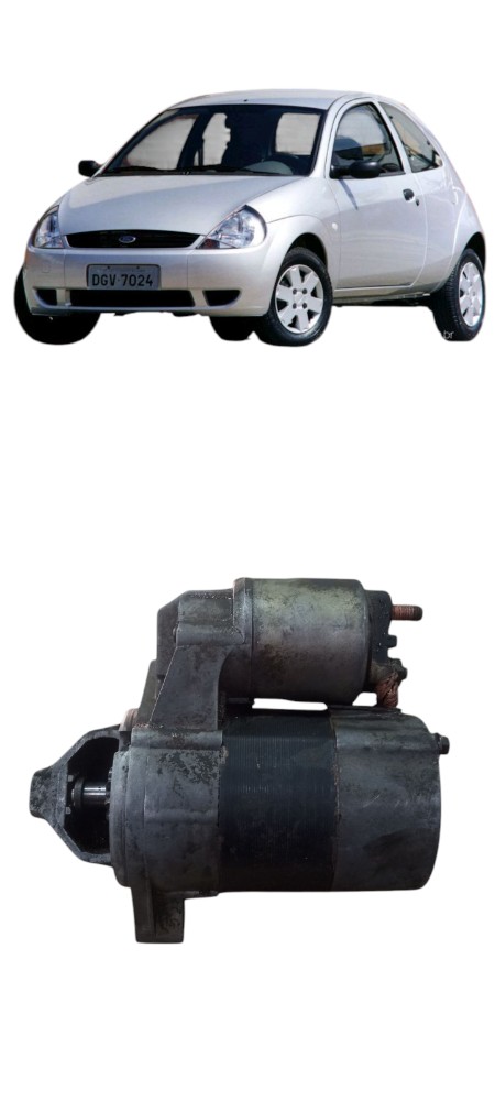 Motor Partida Arranque Ford Ka 1.0 8v Zetec Rocam 02 A 07