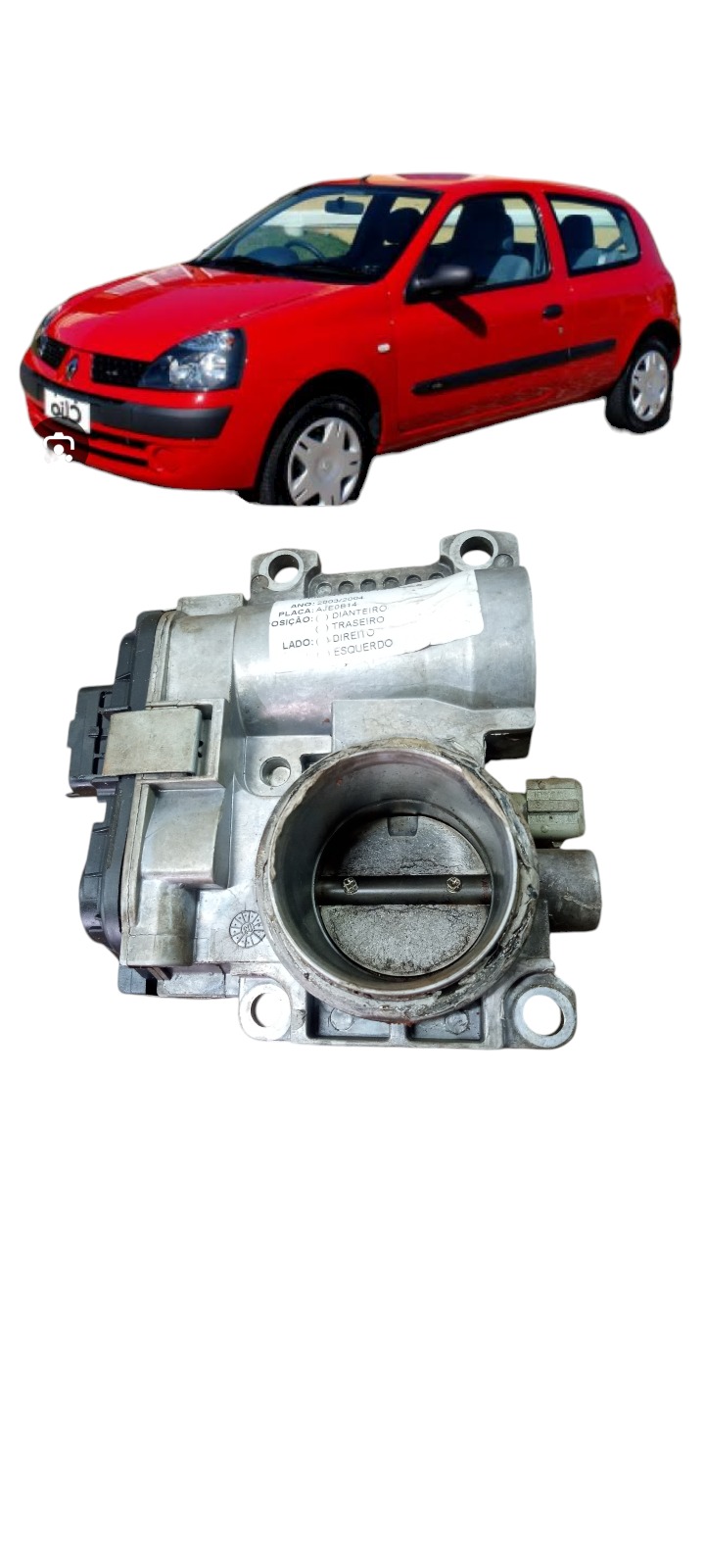 Corpo Borboleta Tbi 1.0 16v Renault Clio 2001 A 2005