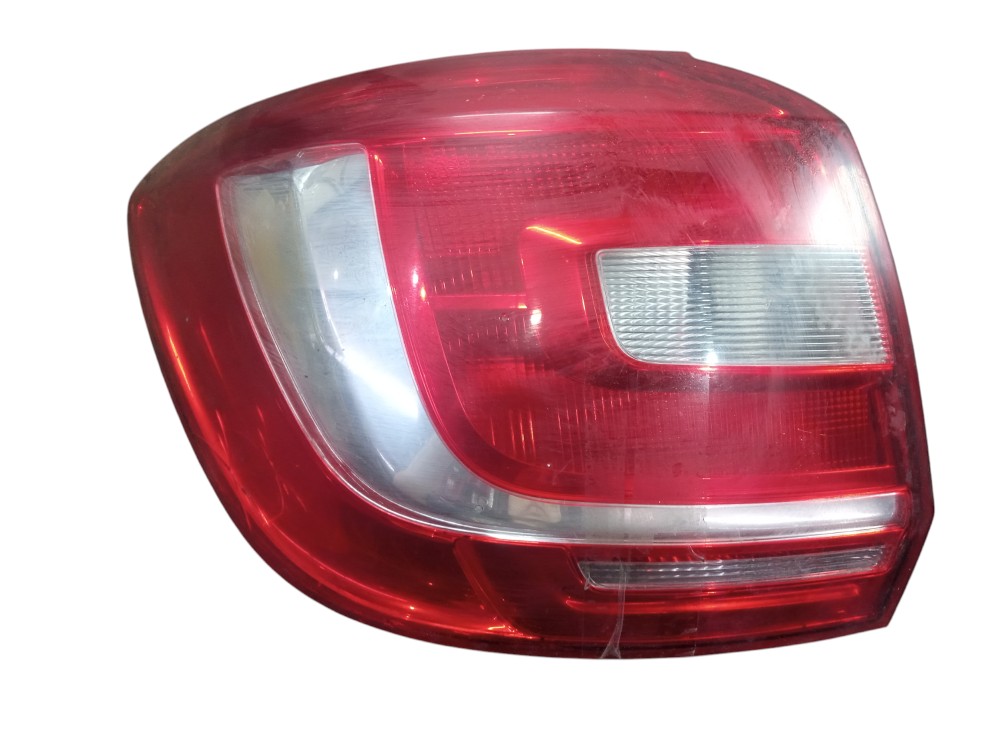 Lanterna Traseira Esquerda Renault Sandero Com Rachaduras  Esquerdo Vermelho