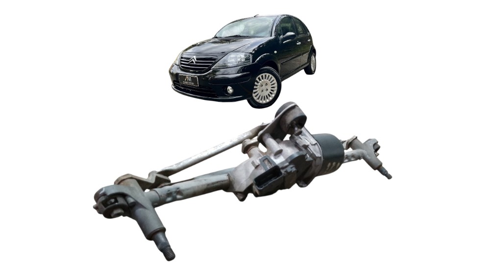 Galhada C/ Motor Limpador Para-Brisa C3 2008-2012 Original