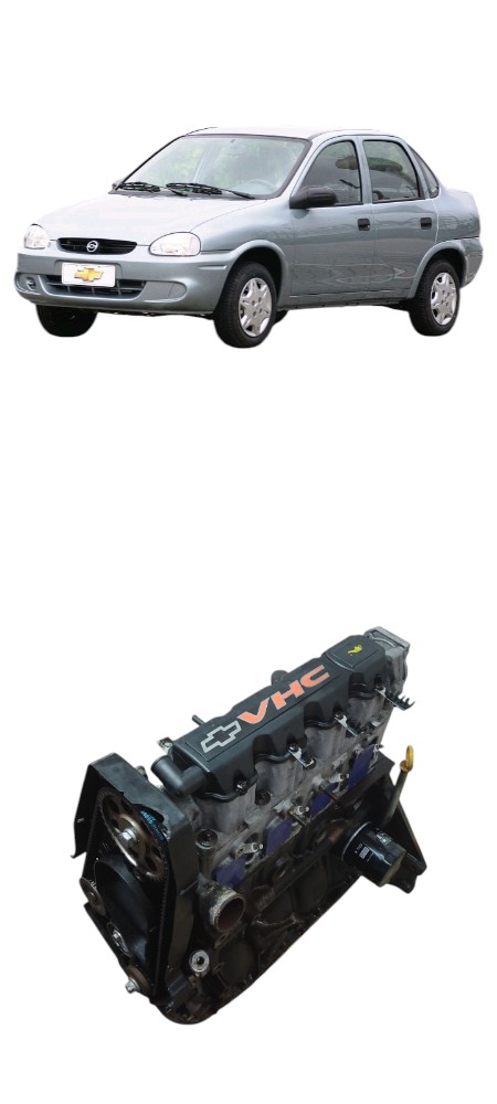 Motor Parcial Chevrolet Corsa Classic 1.0 8v Vhc Gasolina