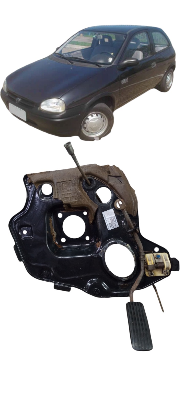 Suporte Pedaleira Hidrovacuo Gm Corsa Wind 1.0 1994 A 1996 Preto