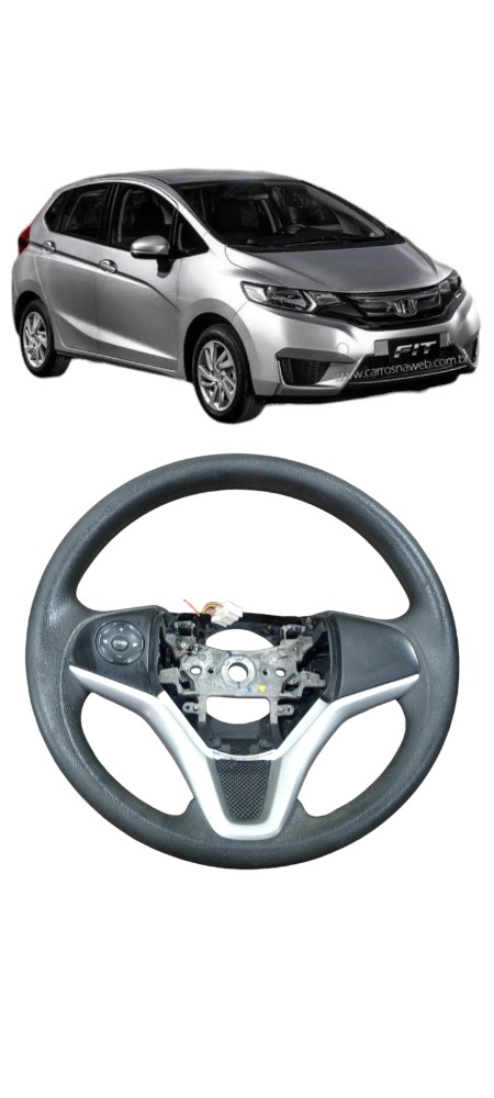 Volante Motorista Honda New Fit City Hrv 2015 A 2021 Preto