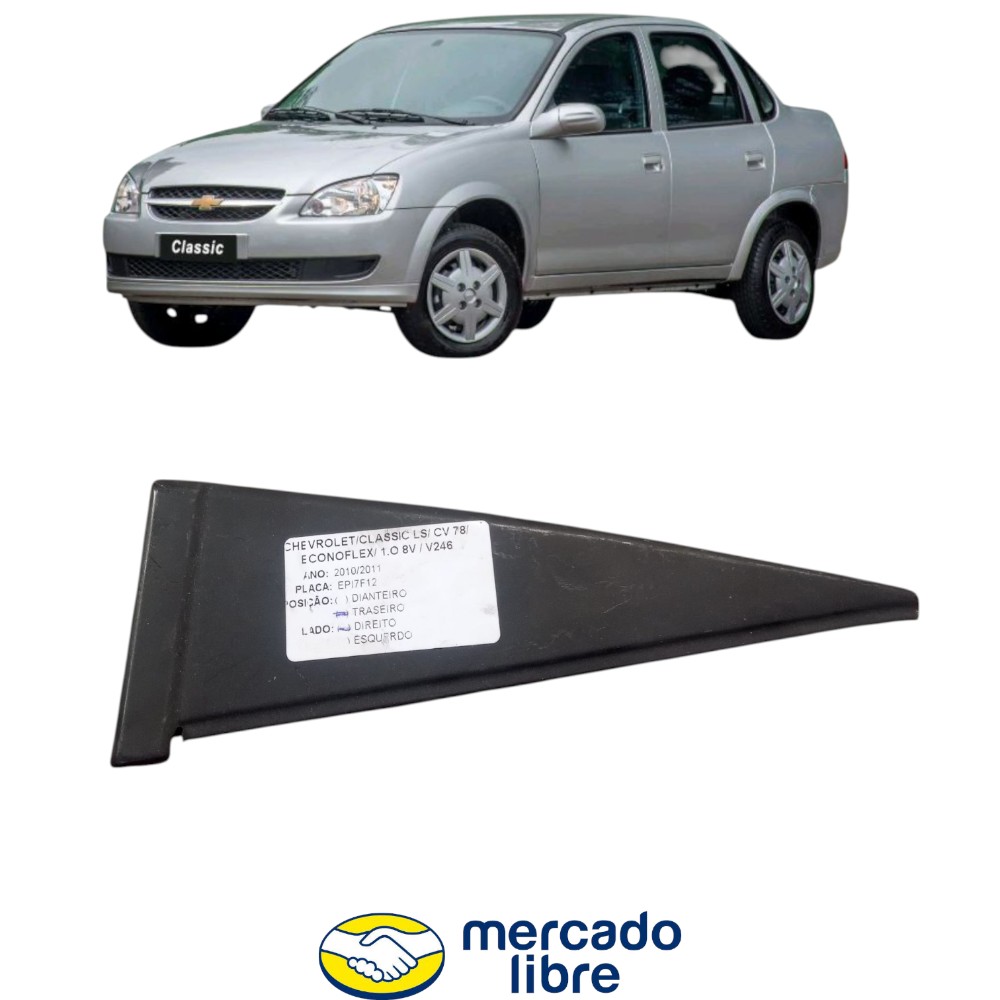Moldura Externa Porta Traseira Dir Corsa Classic 02/2012