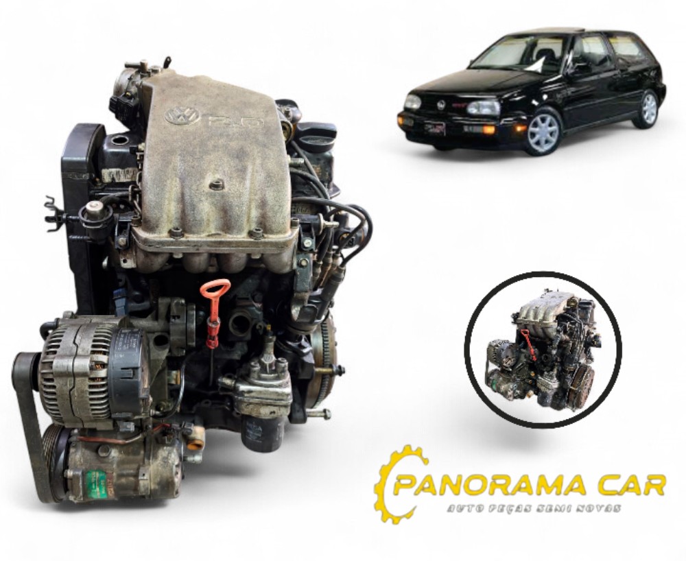 Motor Completo Golf 2.0 8V Gasolina Baixado 1994-1997