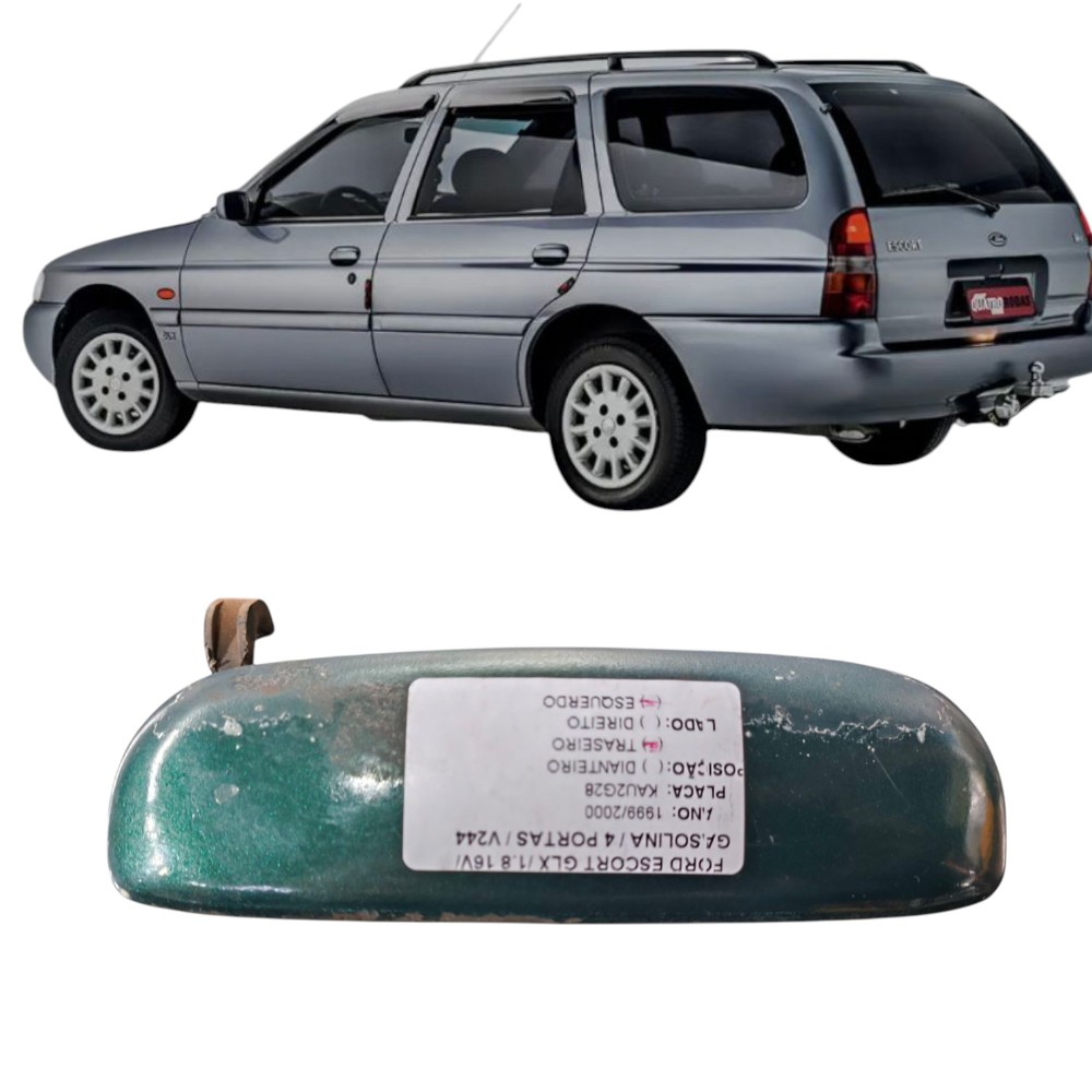 Maçaneta Esterna Traseira Esquerda Ford Escort Zetec Origina Verde Traseira