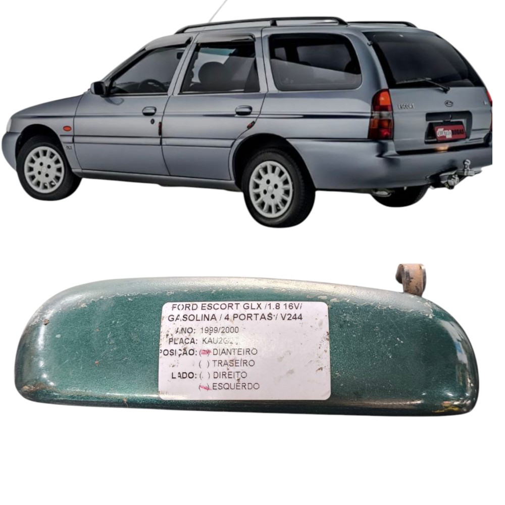 Maçaneta Externa Ford Escort Zetec Se Dianteiro Esquerdo  Verde Dianteira