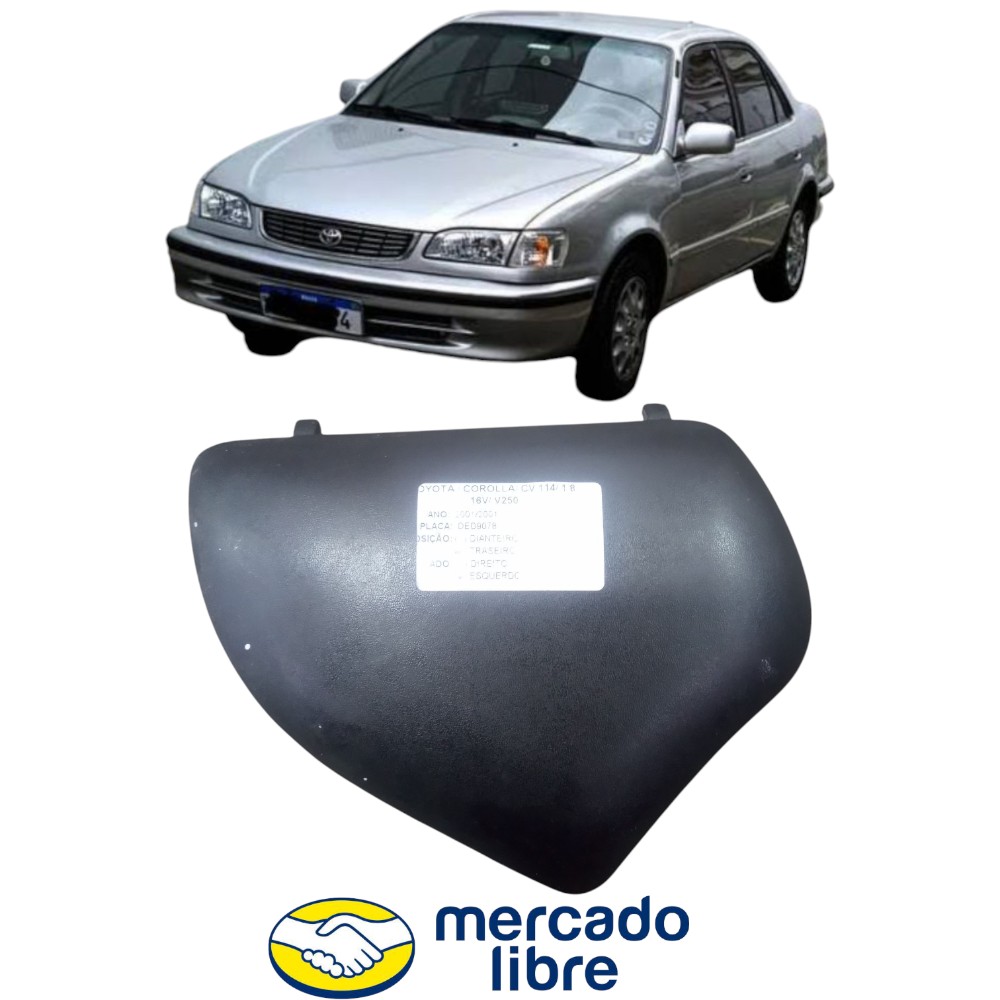 Acabamento Lanterna Esquerda Corolla 1998 Ao 2002 Preto Esquerdo/motorista