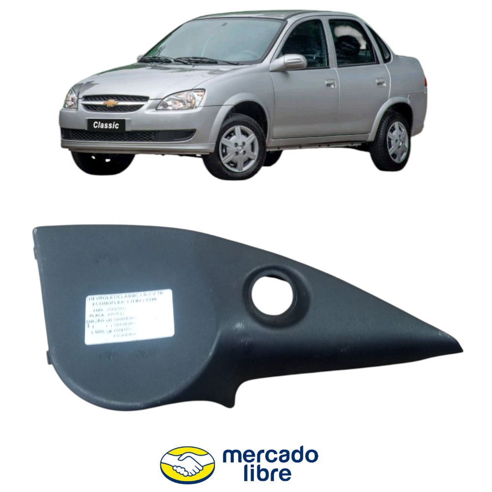 Acabamento Moldura Retrovisor Direito Corsa Classic 2014 Cinza
