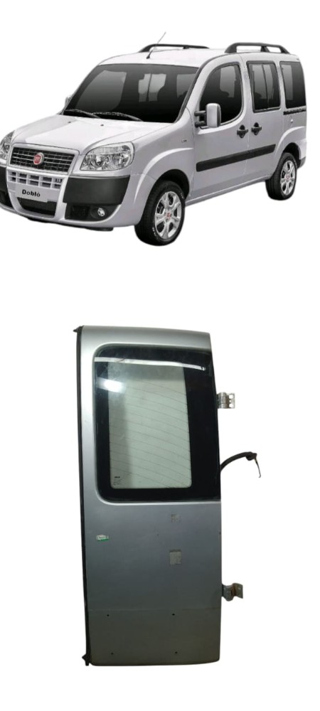 Porta Tampa Traseira Direita Fiat Doblo 2009 Traseira Direito Prata