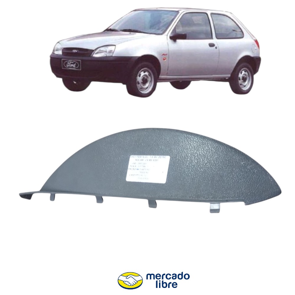 Acabamento Lateral Painel Direito Ford Fiesta 1996 A 2002