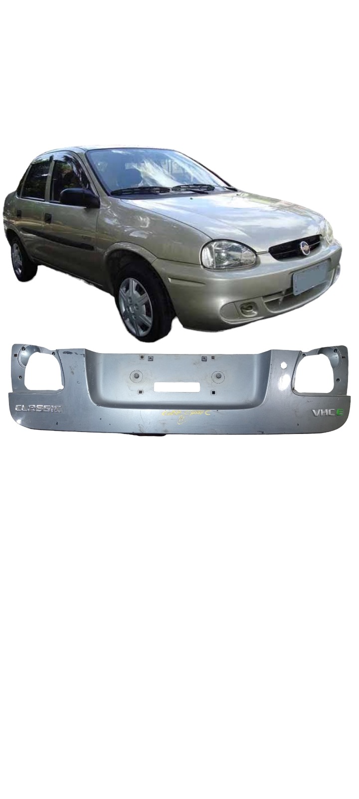 Aplique Tampa Traseira Gm Gorsa Classic 2011 A 2015