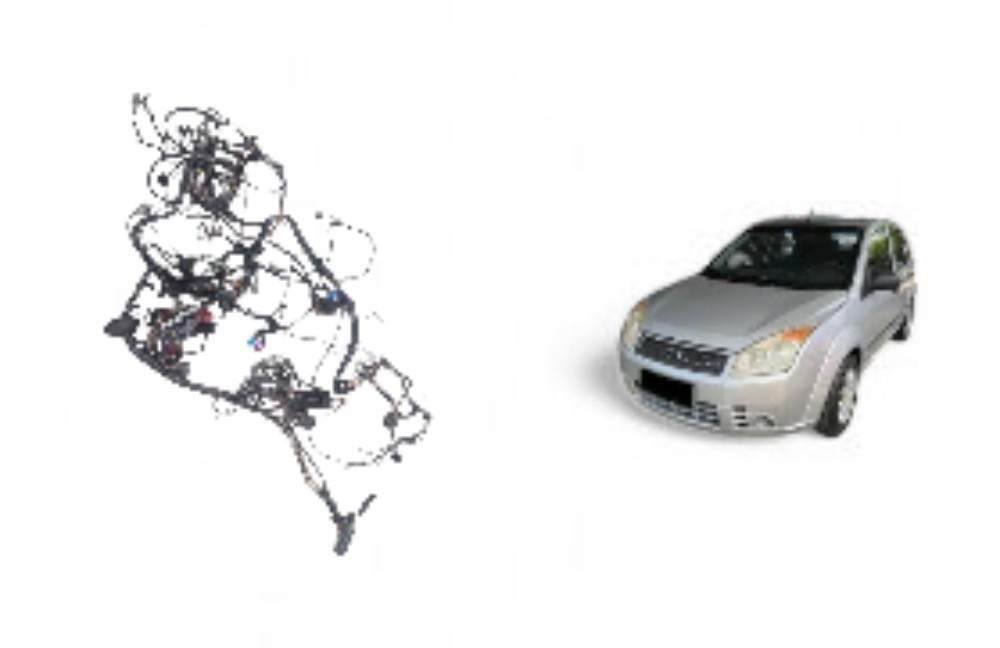 Chicote Da Carroceria Ford Fiesta 2008-2012 Original