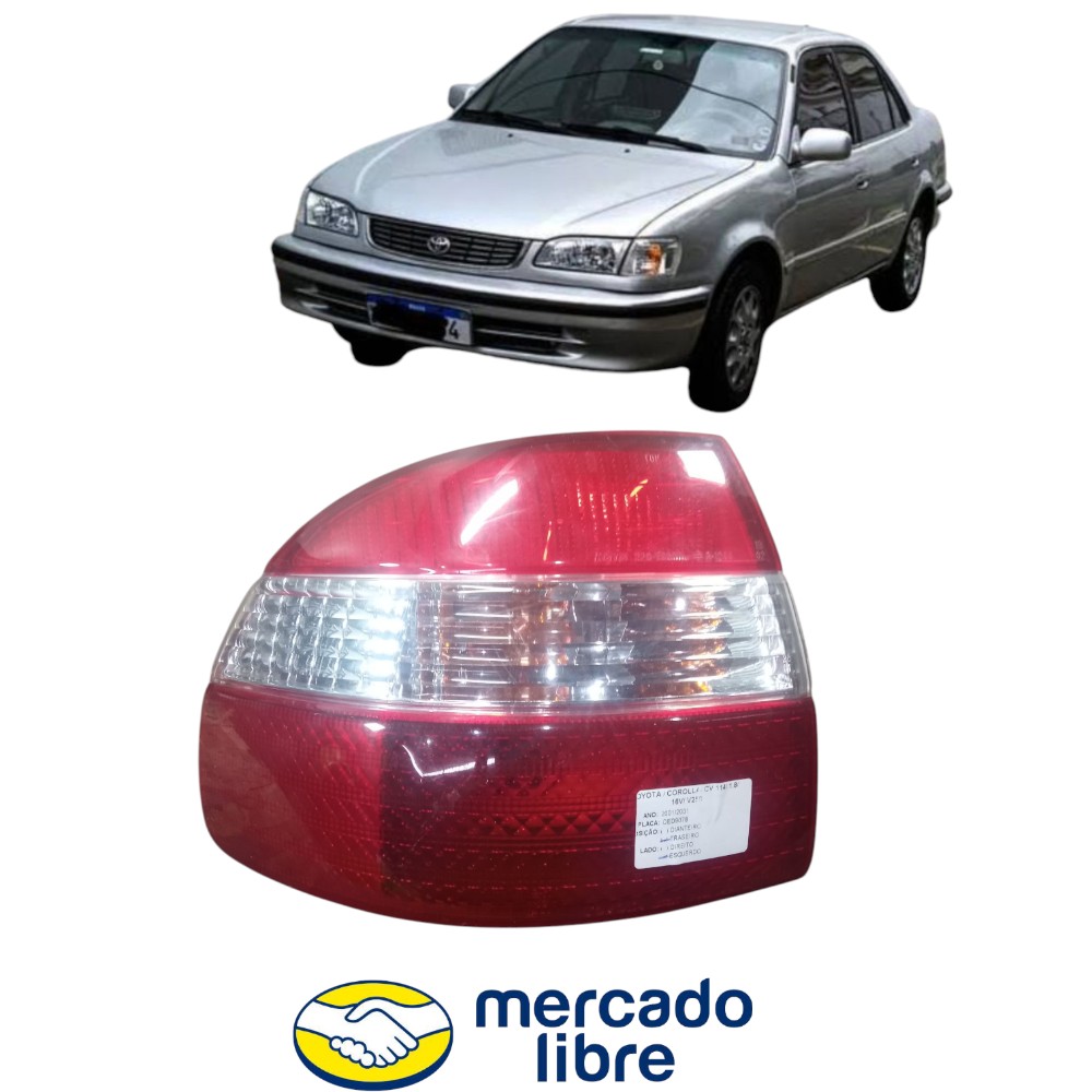 Lanterna Traseira Esquerda Do Corolla 1998 Ao 2002  Esquerdo/motorista