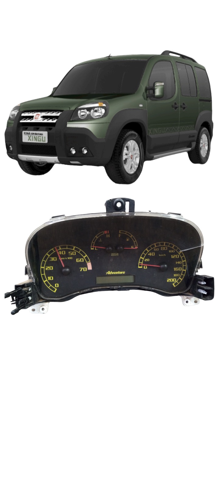 Painel Instrumento Adventure Str Fiat Doblo Idea 2003 A 2018