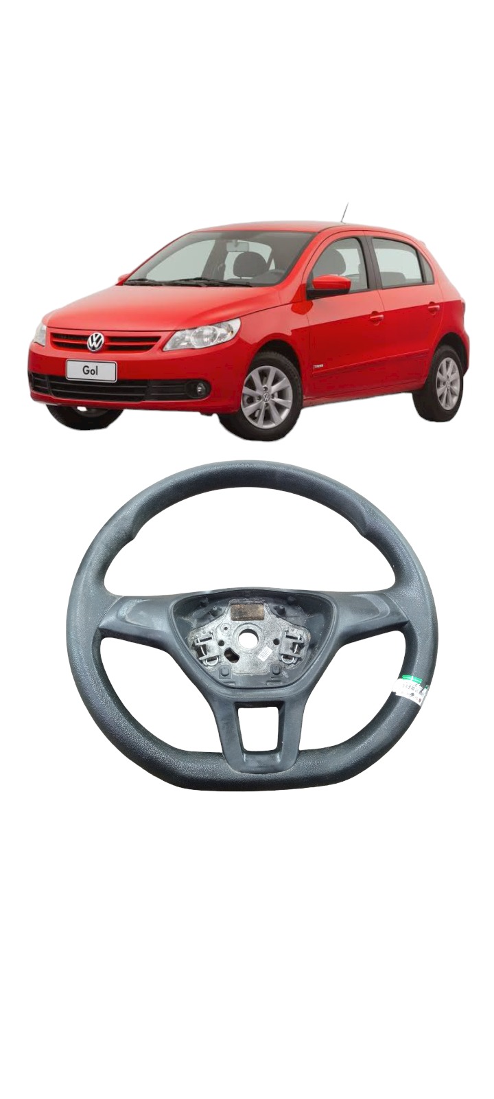 Volante Vw Gol G7 Saveiro Voyage 2016 A 2020 Preto