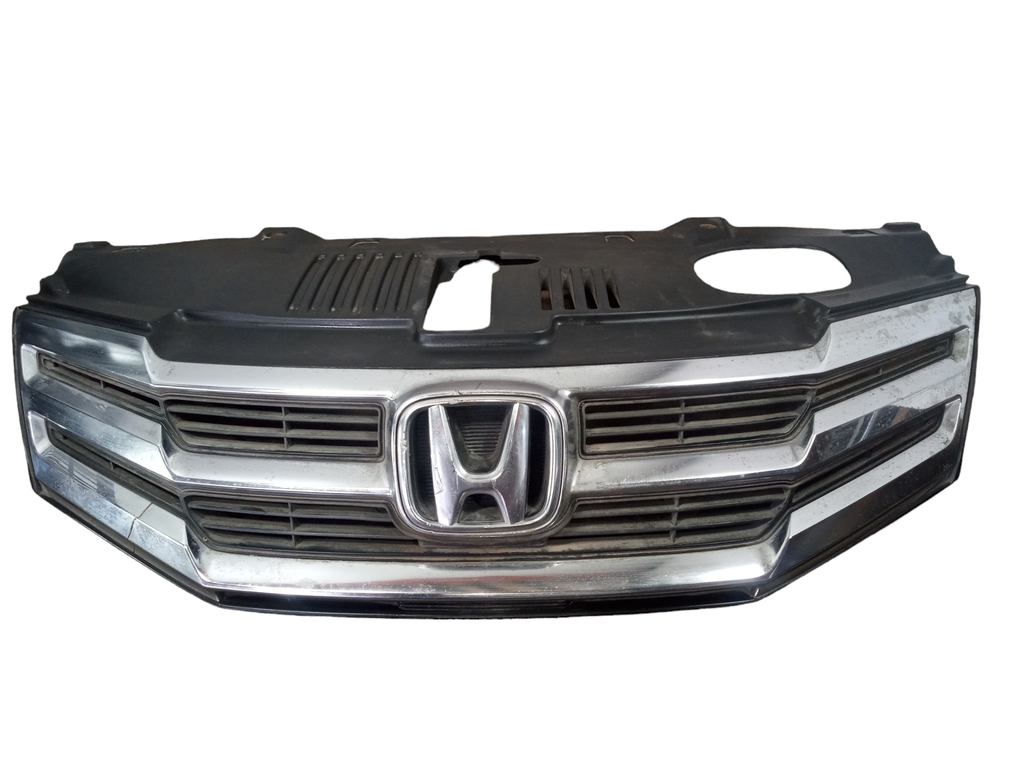 Grade Frontal Radiador Honda City 2012 A 2015 Com Detalhe Preto