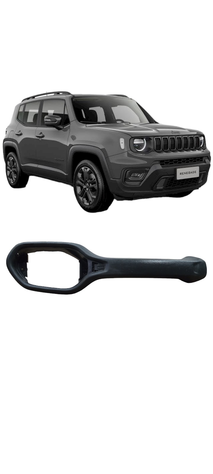 Moldura Puxador Painel Jeep Renegade 2015 A 2020 Preto
