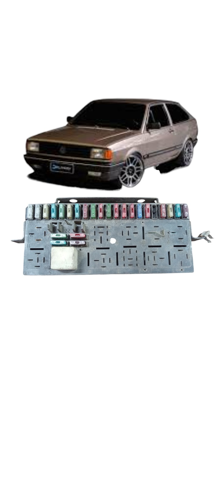 Caixa Fusíveis Rele Vw Gol Santana 1987 A 1997