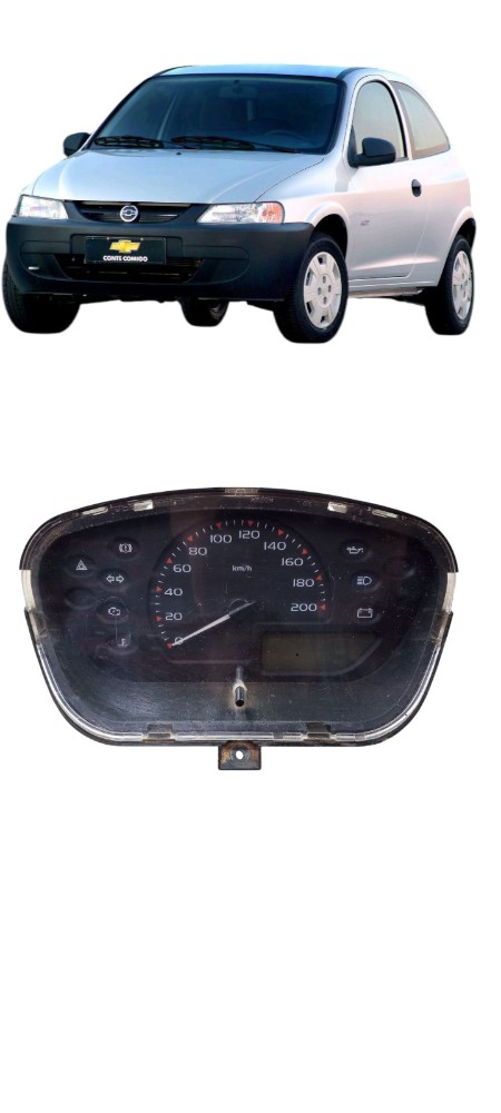 Painel Instrumento Velocímetro Gm Celta 2001 A 2005 Preto