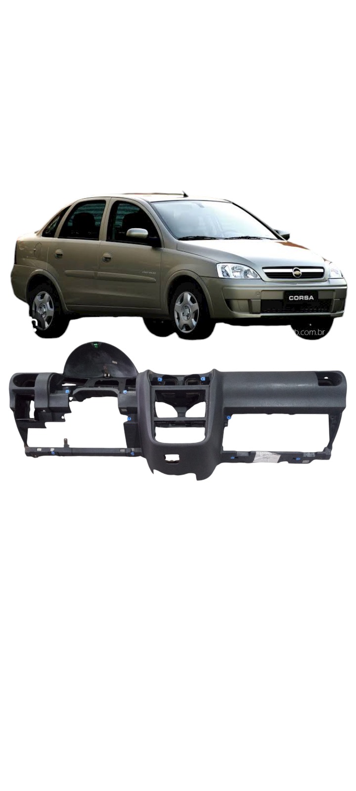 Capa Painel Tabelier Gm Corsa Max 2006 A 2012 Preto