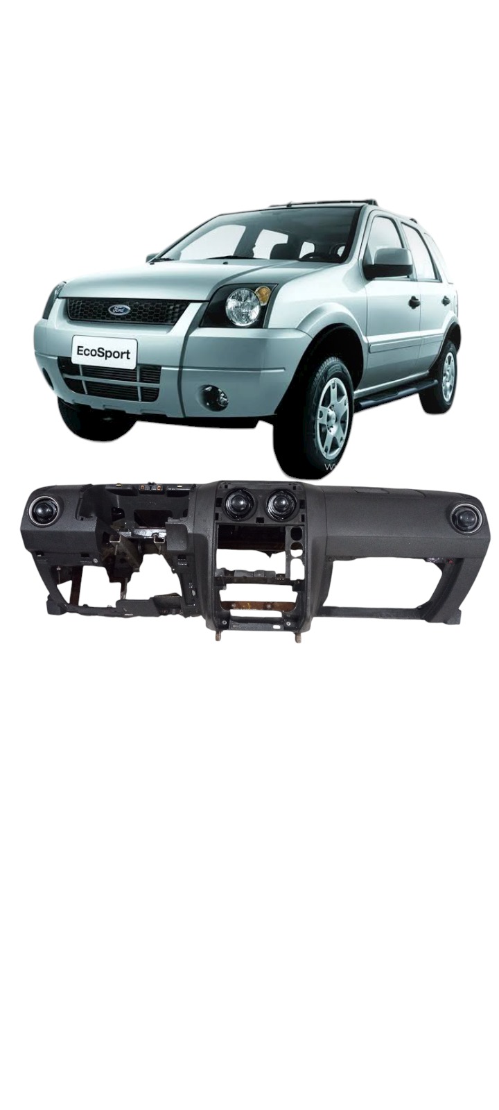 Capa Painel Tabelier Ford Ecosport 2003 A 2008 Preto
