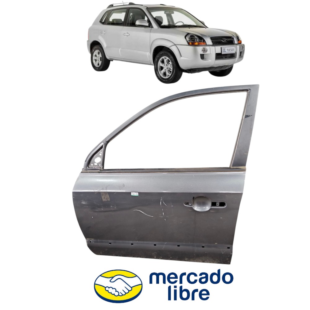 Porta Dianteira Esquerda Hyundai Tucson 2012 Ao 2016 Eaquerda Cinza/chumbo