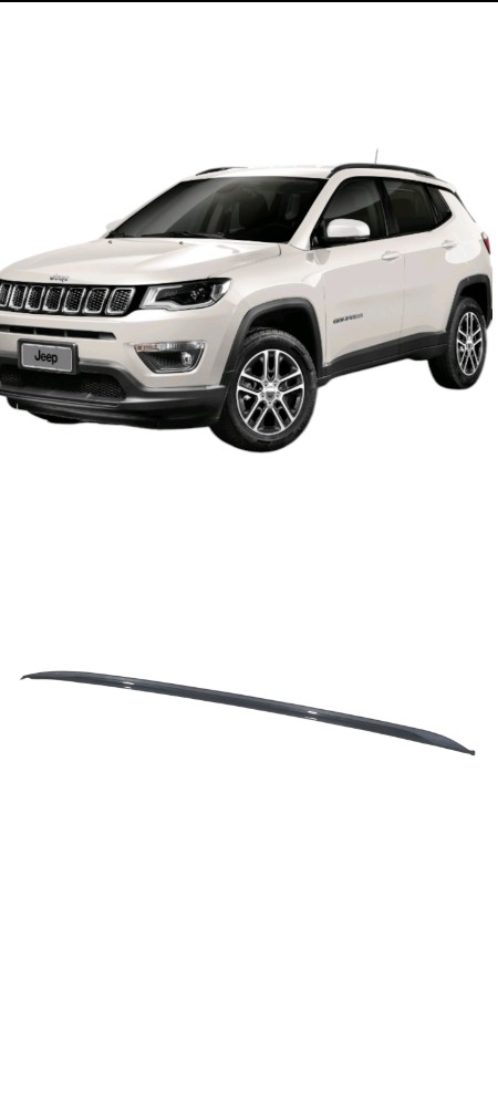 Rack Teto Esquerdo Jeep Compass 2020 A 2023 Original  Preto