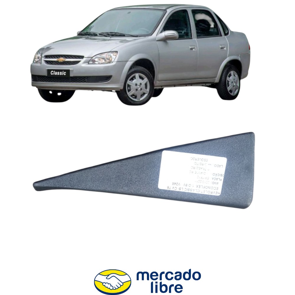 Moldura Int Porta Traseira Dir Gm Corsa Classic 2002 A 2010