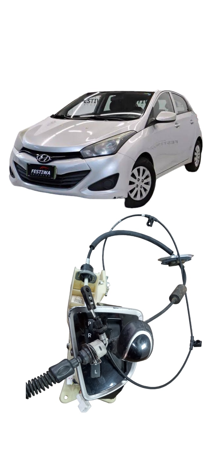 Alavanca Marcha Com Cabos Hyundai Hb20 1.6 2013 A 2019