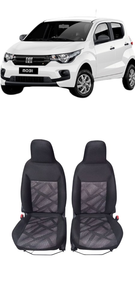 Jogo Banco Fiat Mobi Like 2019 A 2024 Original  Preto