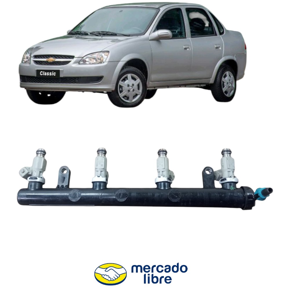 Flauta Bico Injetor Gm Corsa Classic Ls 2008 Ao 2016
