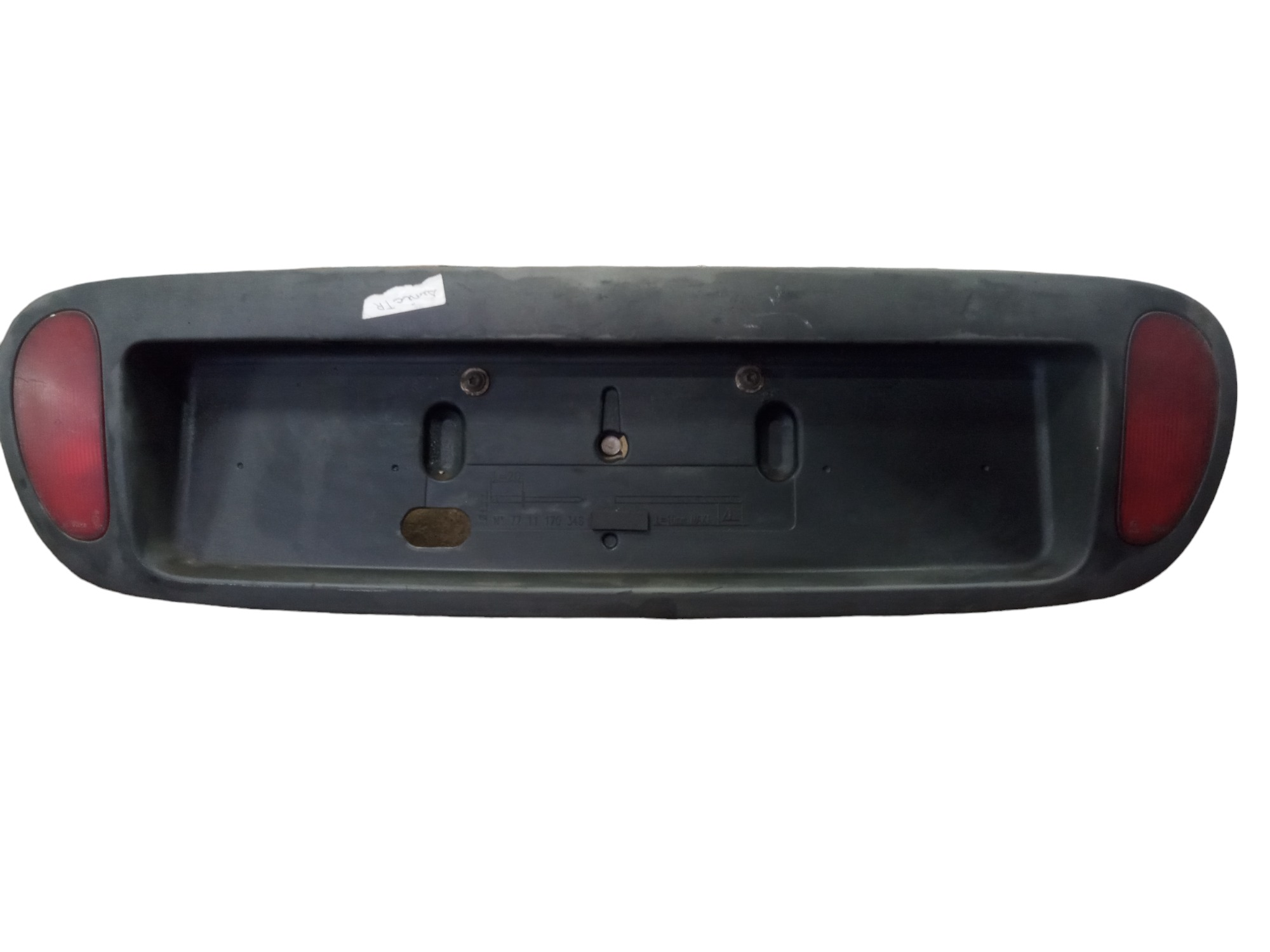 Suporte Placa Traseira Renault Scenic Laguna 1996 2000 Preto