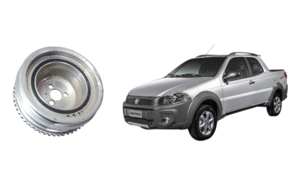 Polia Virabrequim Grand 1.4 Ar Fiat Palio Siena 2014 a 2018