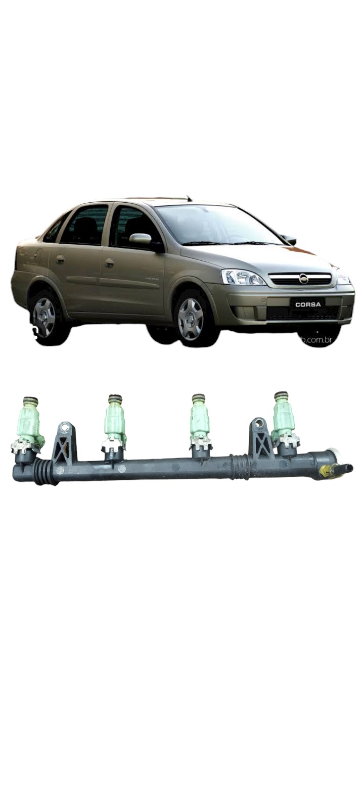 Flauta Bico Injetor Gm Corsa Montana Celta 2008 A 2018